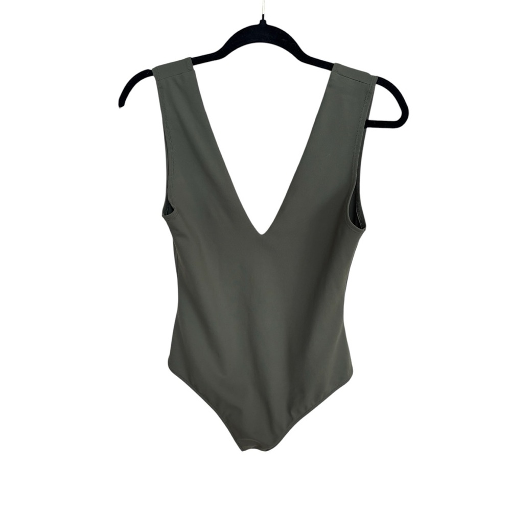 Free People Keep It Sleek bodysuit in Army Sz M